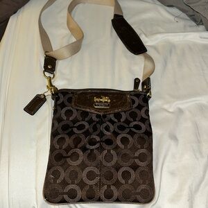 Coach brown crossbody bag